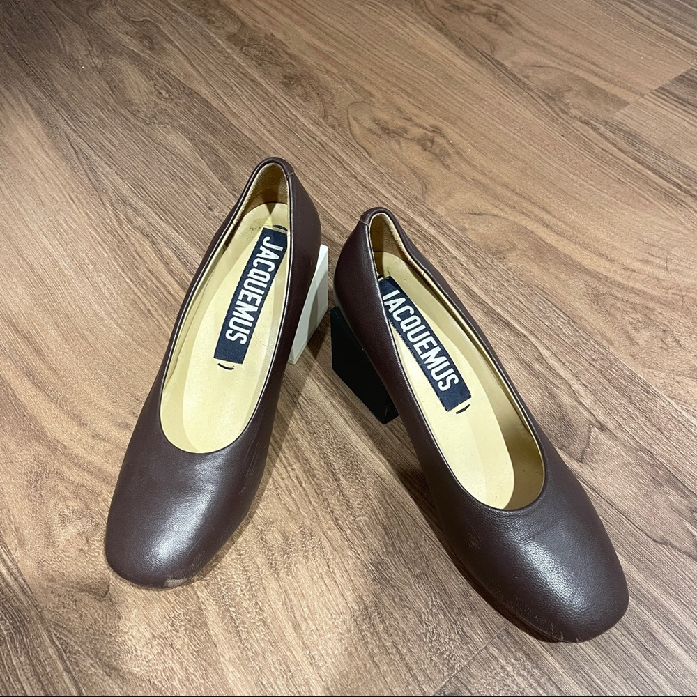 JACQUEMUS color block heels